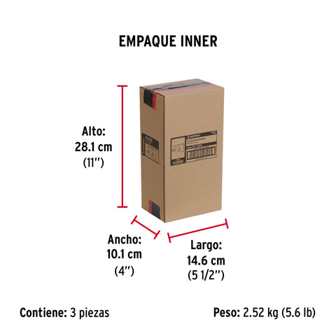 Cerradura sobreponer der instala-fácil, cromada, tradicional | CS-75DC | 43588