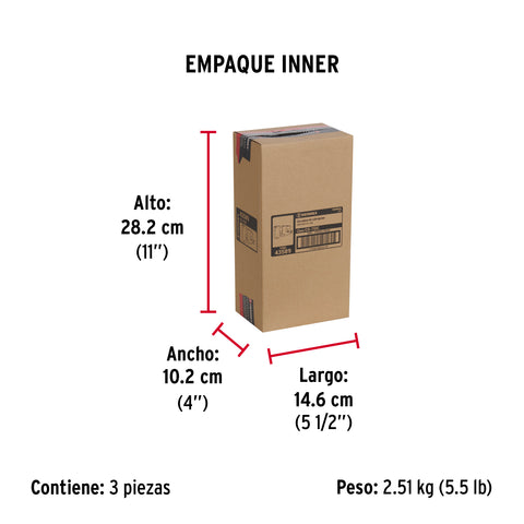 Cerradura sobreponer izq instala-fácil, cromada, tradicional | CS-75IC | 43589