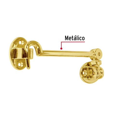 Gancho latonado para puerta, HERMEX | GAPU-1 | 43645