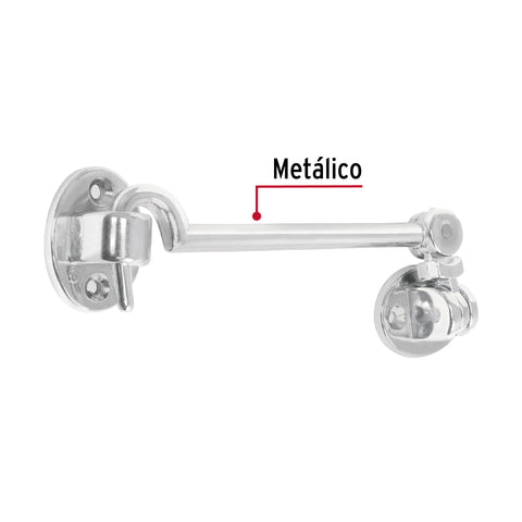 Gancho cromado para puerta, HERMEX | GAPU-3 | 43646