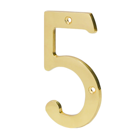 Número 5 de latón sólido 4', HERMEX | NUCH-5 | 43683