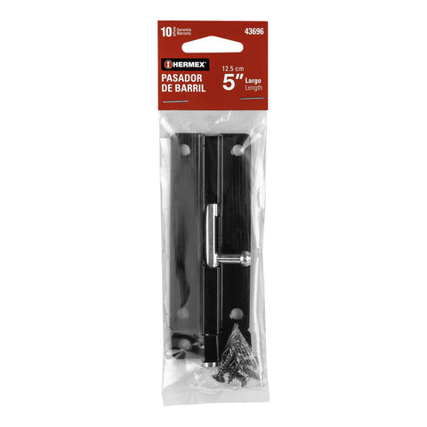 Pasador de barril 5' de acero acabado negro, HERMEX | PAS-56 | 43696