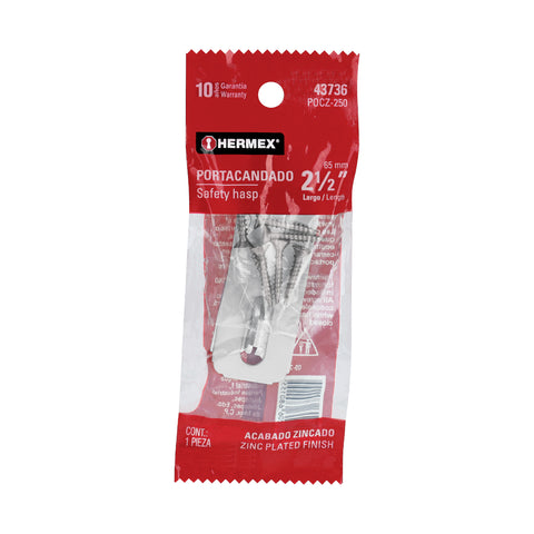 Portacandado de acero zincado 2-1/2', HERMEX | POCZ-250 | 43736