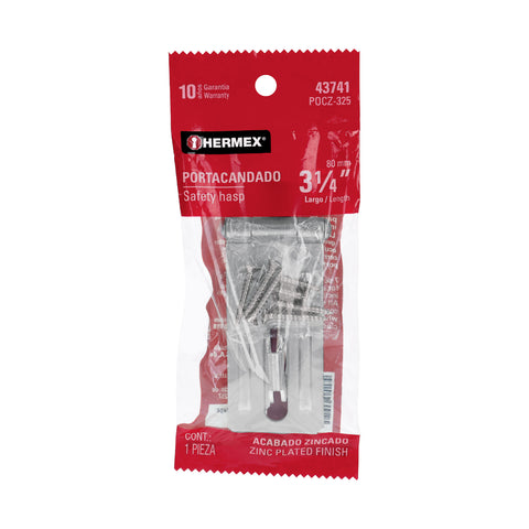 Portacandado de acero zincado 3-1/4', HERMEX | POCZ-325 | 43741