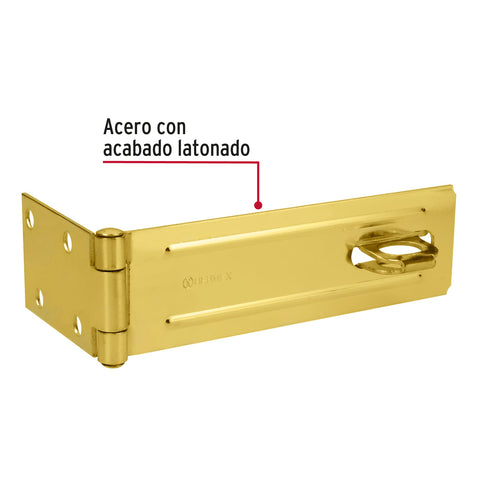 Portacandado de acero latonado 6', HERMEX | POCL-600 | 43750