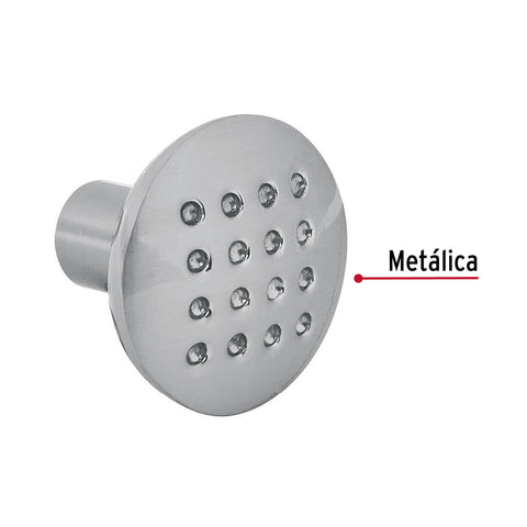 Perilla metálica estilo 'Contempo', níquel satinado, HERMEX | PER-011 | 43805