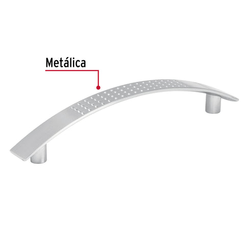 Jaladera de 96mm, línea Contempo, níquel, HERMEX | JAL-0111 | 43821