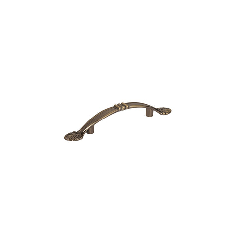 Jaladera metálica de 76 mm estilo 'Barroco', latón antiguo | JAL-0431 | 43835
