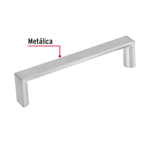Jaladera de 96mm, línea Andamio, níquel, HERMEX | JAL-0911 | 43901