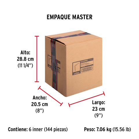 Ménsula de acero blanca 5 x 6', FIERO | ME-6B | 44003
