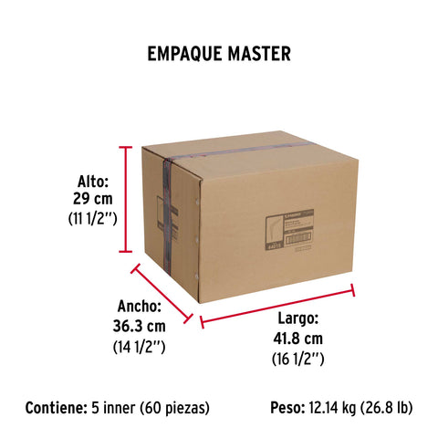 Ménsula de acero gris 12 x 14', FIERO | ME-14G | 44015