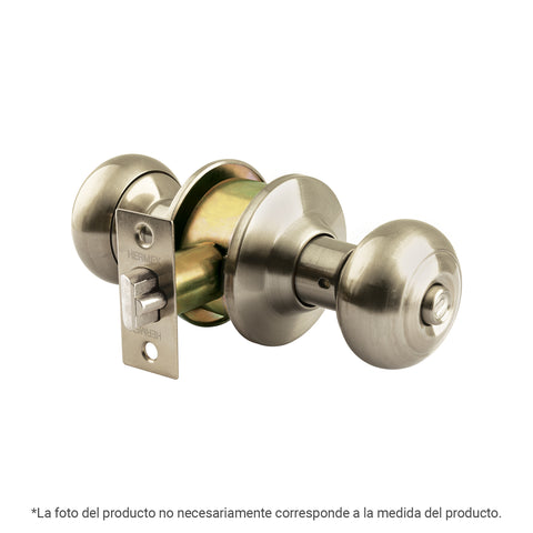 Cerradura tipo oval para entrada, níquel satín, HERMEX | CEPO-42E | 44052