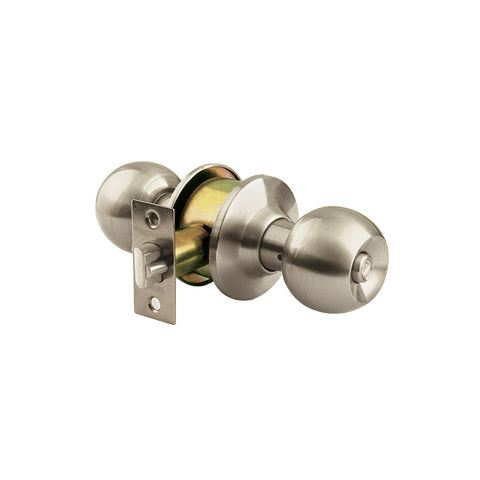Cerradura tipo esfera para baño, níquel satín, HERMEX | CEPO-41B | 44065