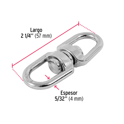 Destorcedor metálico de 5/32', FIERO | DESZ-5/32 | 44098