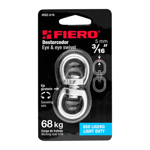 Destorcedor metálico de 3/16', FIERO | DESZ-3/16 | 44099