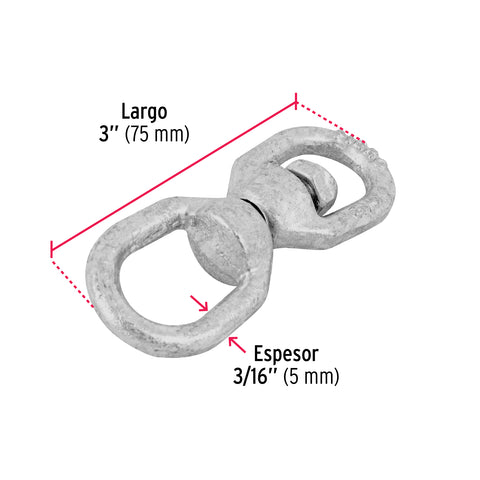 Destorcedor forjado de 3/16', FIERO | DESF-3/16 | 44105