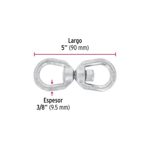 Destorcedor forjado de 3/8', FIERO | DESF-3/8 | 44108