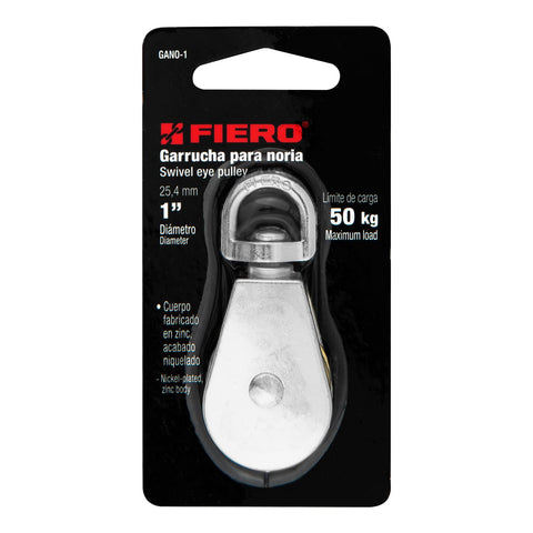 Garrucha metálica para noria de 1', FIERO | GANO-1 | 44114