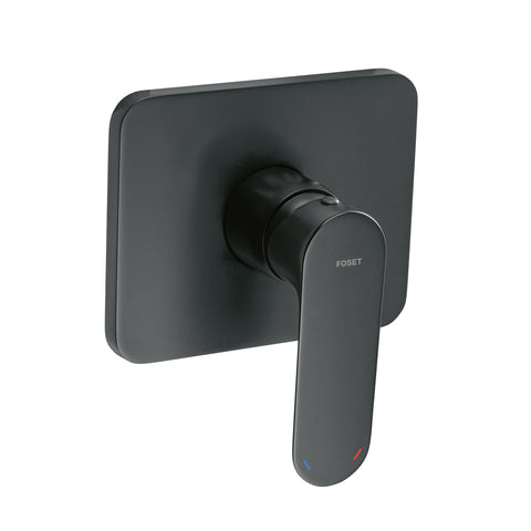 Monomando para regadera sin desviador, negro, FOSET RIVIERA | RIM-71M | 44117