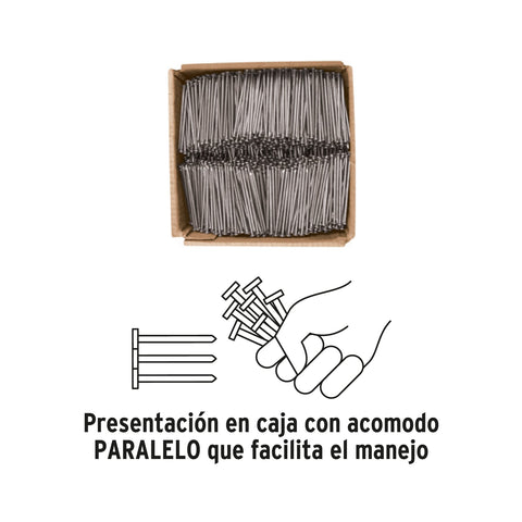 Kilo de clavo estándar 3' con cabeza en caja de 25 kg, FIERO | CLE-3 | 44154