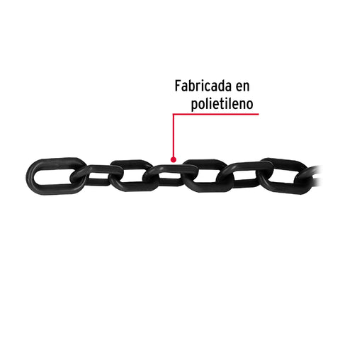 Metro de cadena de 5 mm de plástico negra, carrete de 25 m | CAPL-5N | 44170
