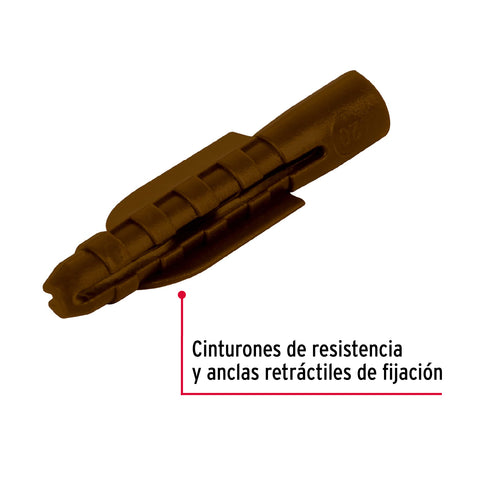 Bolsa con 50 taquetes de plástico 5/16', FIERO | TAQ-5/16P | 44200