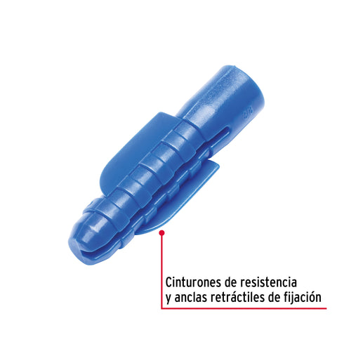 Bolsa con 50 taquetes de plástico 3/8', FIERO | TAQ-3/8P | 44201
