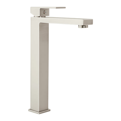 Monomando alto para lavabo, satín, FOSET KUBO | KUM-46N | 44204