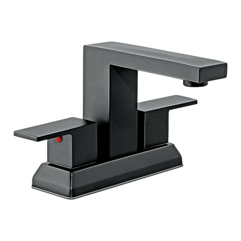 Mezcladora para lavabo 4', negro, FOSET KUBO | KUM-43M | 44229