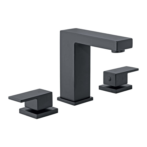 Mezcladora para lavabo taladros separados, negro, FOSET KUBO | KUM-91M | 44259