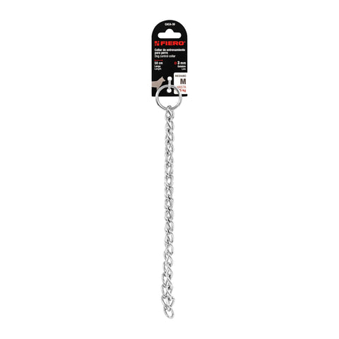 Collar de entrenamiento para perro, 50 cm, eslabón de 3 mm | CACA-30 | 44291