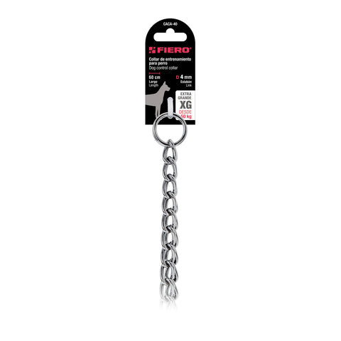 Collar de entrenamiento para perro, 60 cm, eslabón de 4 mm | CACA-40 | 44293