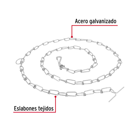 Cadena de 1.8 m de amarre para perro, 2.4 mm, FIERO | CAPE-30V | 44314