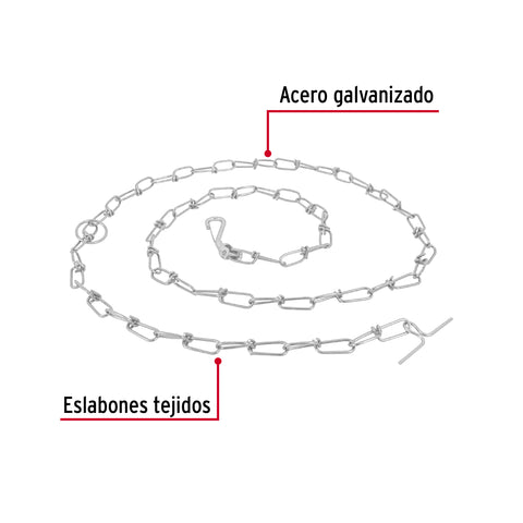 Cadena de 1.8 m de amarre para perro, 2.7 mm, FIERO | CAPE-35V | 44315