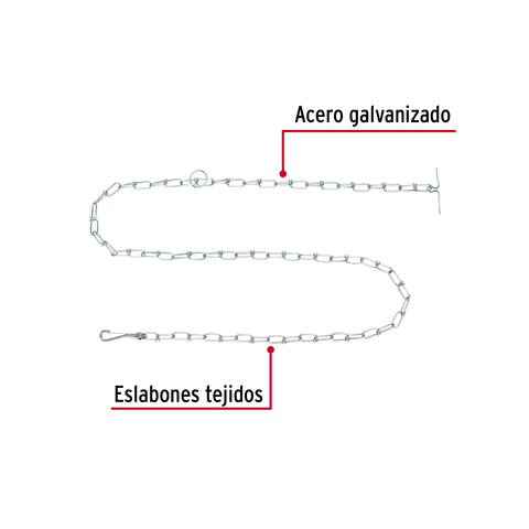 Cadena de 1.8 m de amarre para perro, 2.9 mm, FIERO | CAPE-40V | 44316