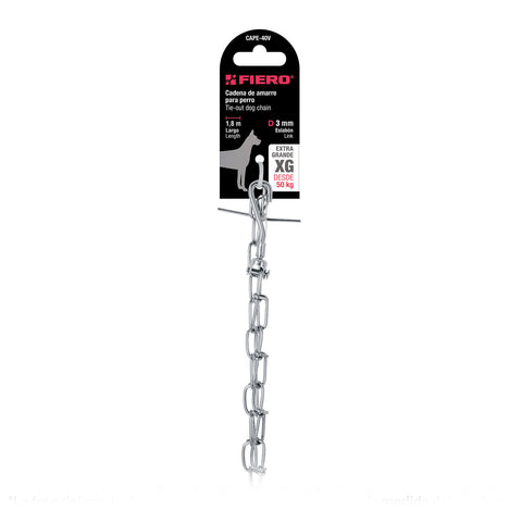 Cadena de 1.8 m de amarre para perro, 2.9 mm, FIERO | CAPE-40V | 44316