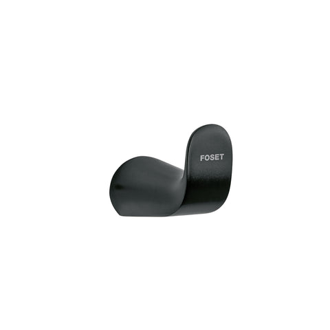 Gancho sencillo para toallas, negro, FOSET RIVIERA | RIA-73M | 44317