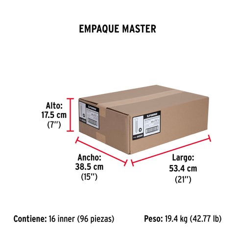 Bolsa con 100 pijas #8 x 1-1/4' multiusos, FIERO | PIJ-832 | 44344