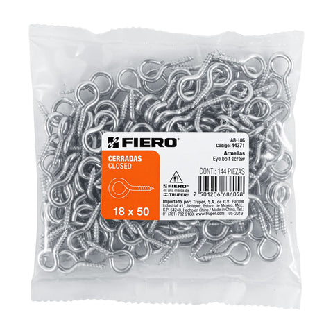 Bolsa con 144 armellas cerradas de 18 x 50, FIERO | AR-18C | 44371