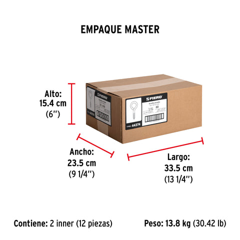 Bolsa con 144 armellas cerradas de 21 x 80, FIERO | AR-21C | 44374