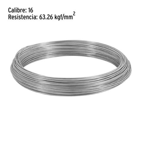 Kilo de alambre galvanizado, calibre 16, FIERO | ALG-160 | 44467