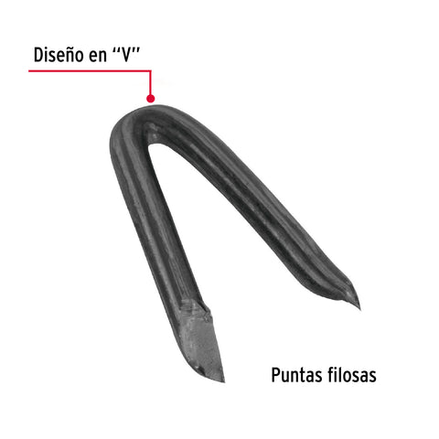 Caja con 10 kg de grapas 1-1/4' negras p/alambre de púas | GRA-1-1/4N | 44512