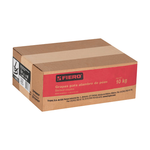 Caja con 10 kg de grapas 1-1/4' negras p/alambre de púas | GRA-1-1/4N | 44512