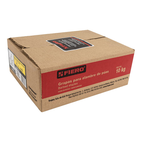 Caja con 10 kg de grapas 1' galvanizadas p/alambre de púas | GRA-1G | 44513
