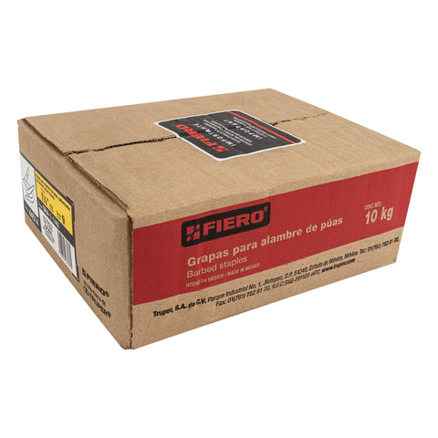 Caja con 10 kg grapas 1-1/4' galvanizadas p/alambre de púas | GRA-1-1/4G | 44514