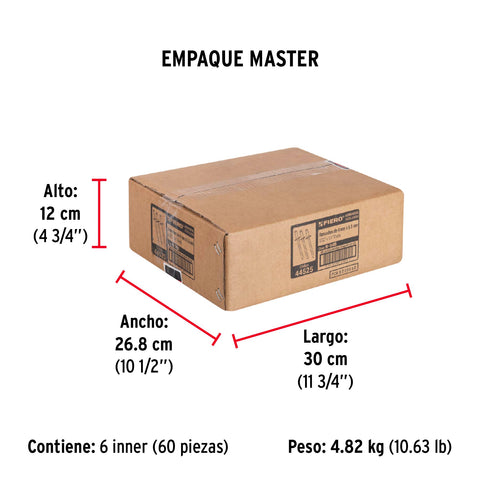 Bolsa con 50 remaches 5/32' x 1/4' de aluminio, ala 5/16' | R-54B | 44525