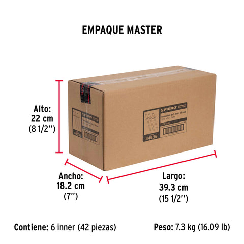 Bolsa con 50 remaches 3/16' x 3/4' de aluminio, ala 3/8' | R-612B | 44536