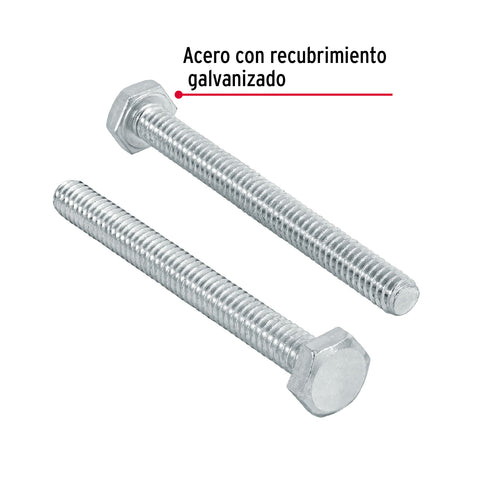 Bolsa con 50 tornillos 1/4' x 2-1/2' tipo máquina, FIERO | TORM-1/4X2-1/2 | 44562