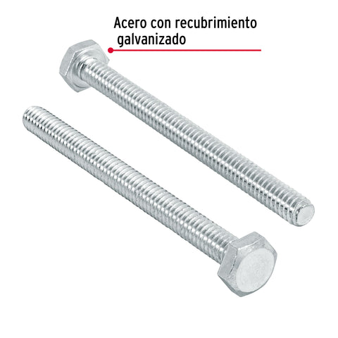 Bolsa con 50 tornillos 1/4' x 3' tipo máquina, FIERO | TORM-1/4X3 | 44563