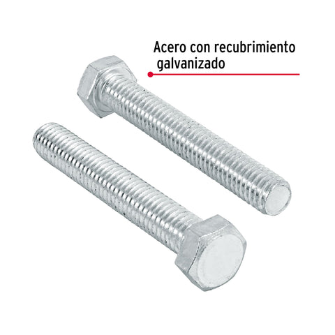 Bolsa con 50 tornillos 3/8' x 2-1/2' tipo máquina, FIERO | TORM-3/8X2-1/2 | 44579